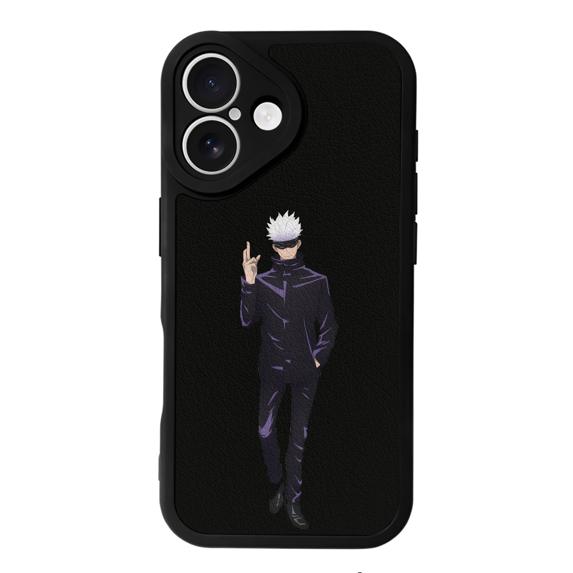 （画像用） 呪術廻戦 Jujutsu Kaisen 【iPhone 16シリーズ対応】シリコンスマホケース（レザー調） 材質：シリコン